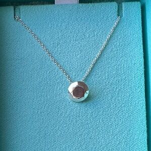 Tiffany & Co. Elsa Peretti 2 Carat Faceted Pendant Necklace — Sterling Silver